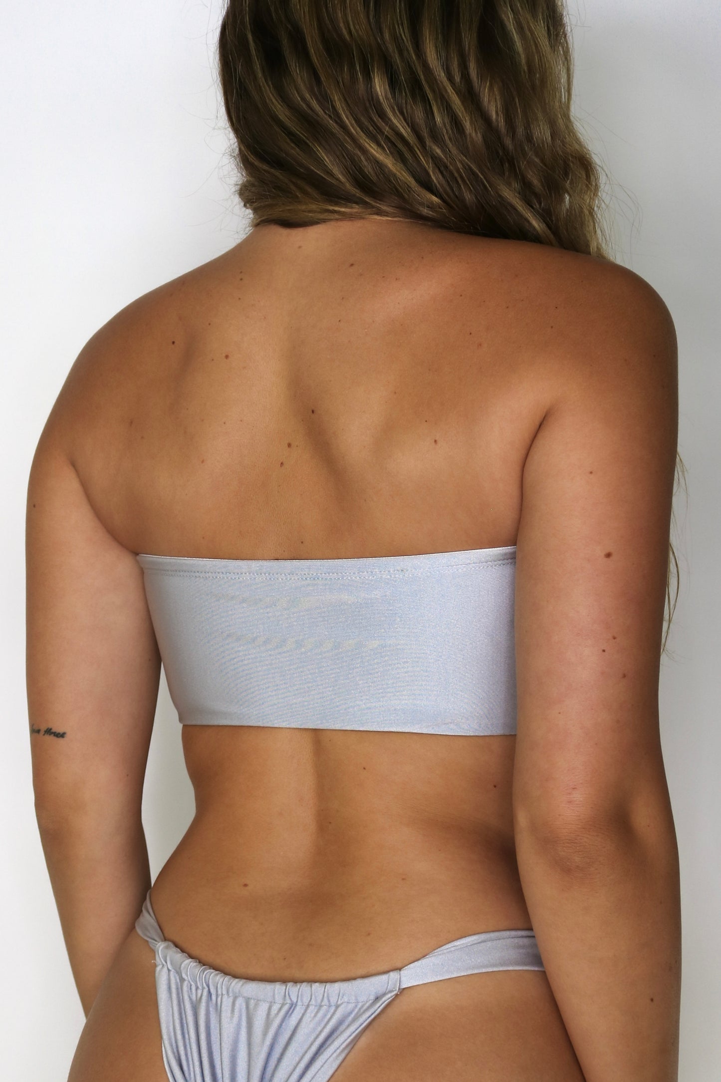 BROOKLYN BANDEAU TOP - SILVER